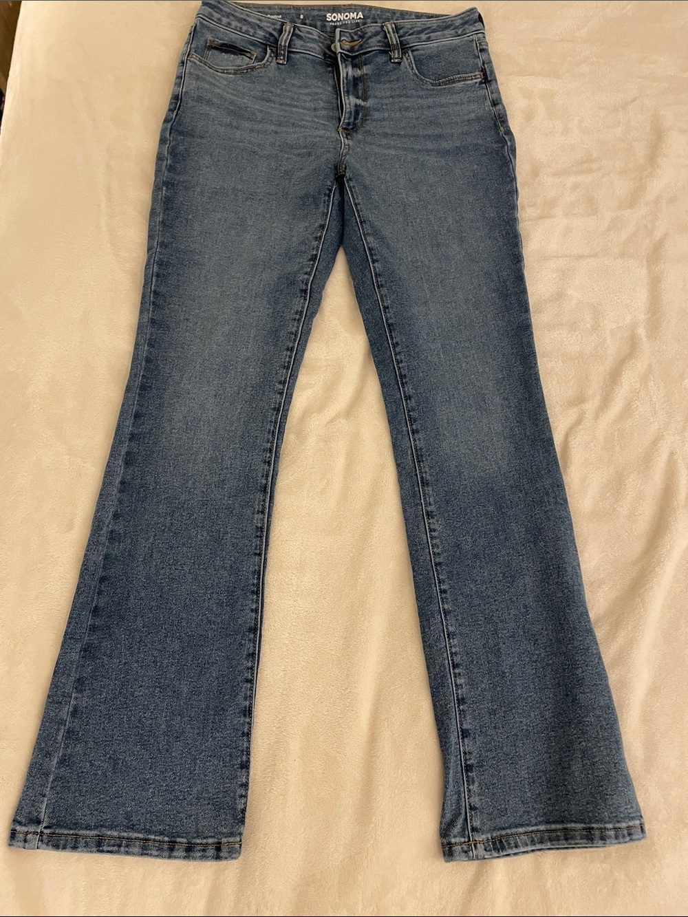 Sonoma Boot Cut Jeans in Medium Blue Wash
